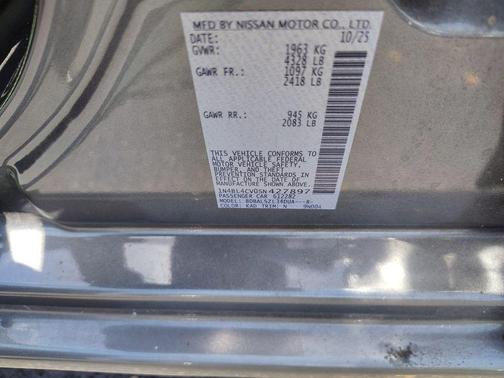 Gun Metallic 2025 Nissan Altima 2.5 SR
