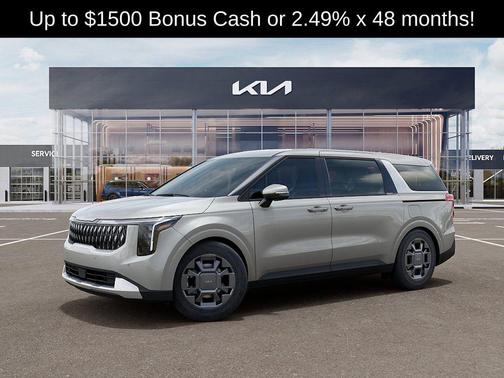 Ivory Silver 2026 Kia Carnival Hybrid EX