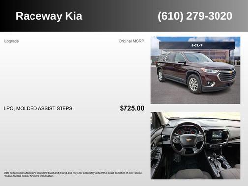 Black Currant Metallic 2018 Chevrolet Traverse LT Cloth