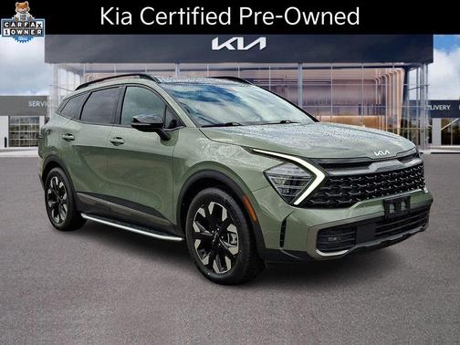 Jungle Green 2023 Kia Sportage Plug-In Hybrid X-Line Prestige