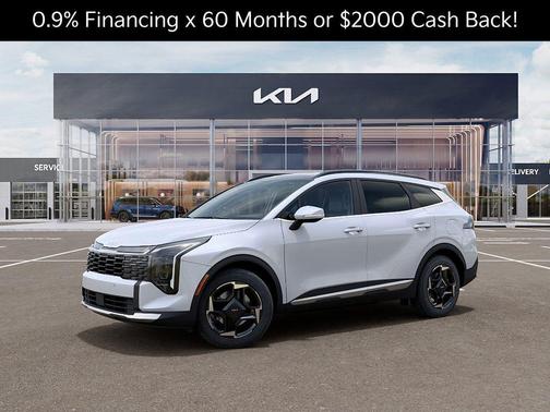 White 2026 Kia Sportage EX