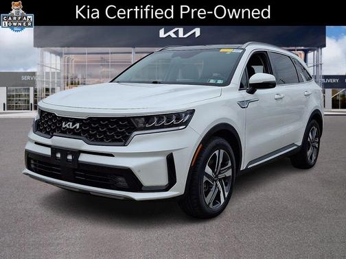 Snow White Pearl 2023 Kia Sorento Hybrid EX