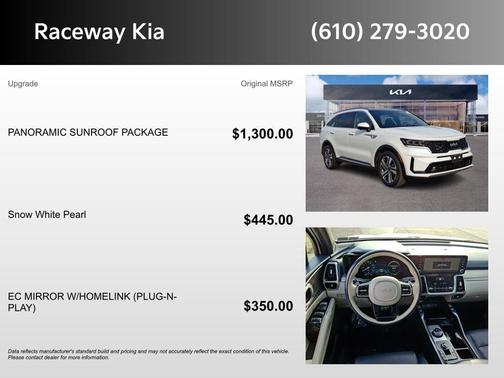 Snow White Pearl 2022 Kia Sorento Plug-In Hybrid SX Prestige