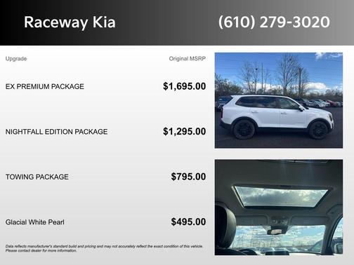 Glacial White Pearl 2021 Kia Telluride EX