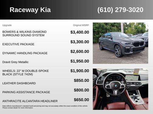 Dravit Gray Metallic 2021 BMW X6 M50i