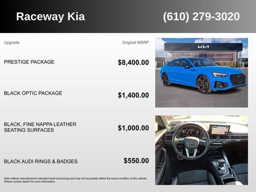 Blue 2022 Audi S5 3.0T Prestige