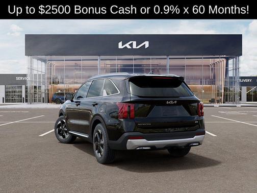 Aurora Black Pearl 2026 Kia Sorento Hybrid EX