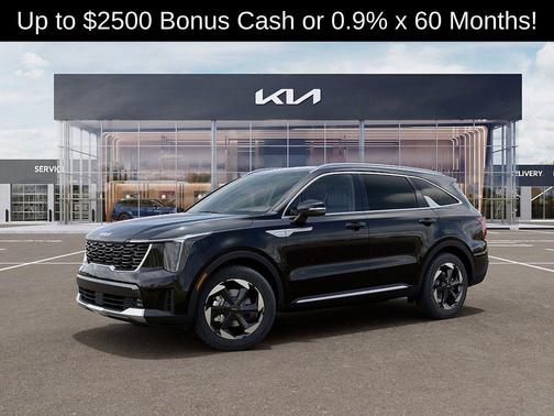 Aurora Black Pearl 2026 Kia Sorento Hybrid EX