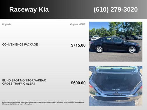 Midnight Black Metallic 2020 Toyota Camry LE