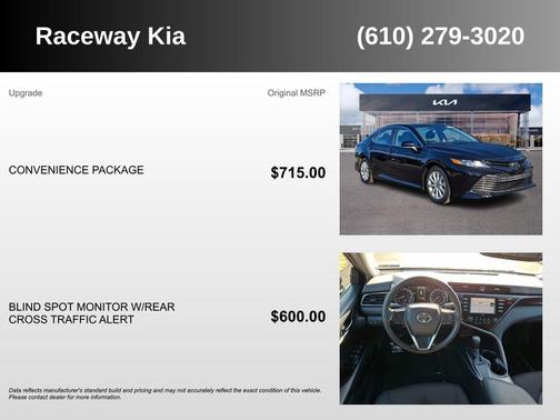 Midnight Black Metallic 2020 Toyota Camry LE
