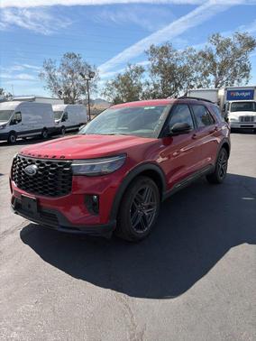 Rapid Red Metallic TC 2025 Ford Explorer ST-Line