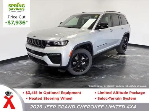 Silver Zynith 2026 Jeep Grand Cherokee Limited 4x4