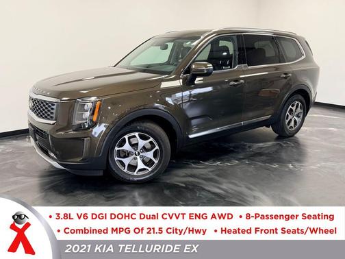 Brown 2021 Kia Telluride EX