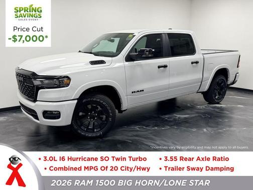 Bright White 2026 RAM 1500 Big Horn