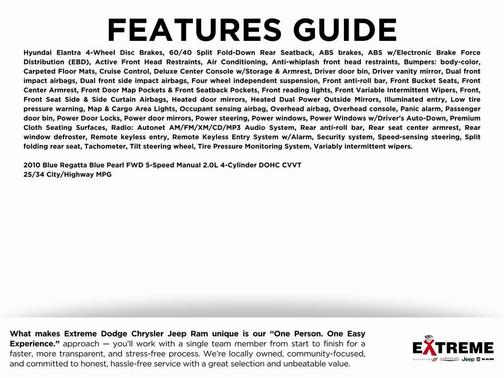 2010 Hyundai ELANTRA Blue