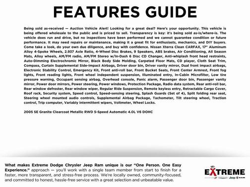 2005 Nissan Xterra SE