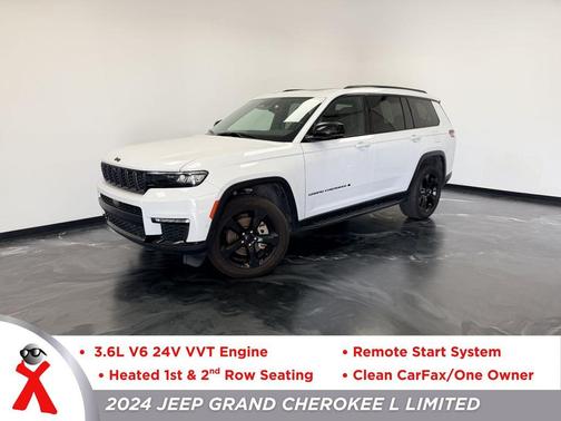 Bright White Clearcoat 2024 Jeep Grand Cherokee L Limited