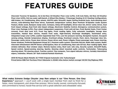 2019 Chevrolet Traverse RS