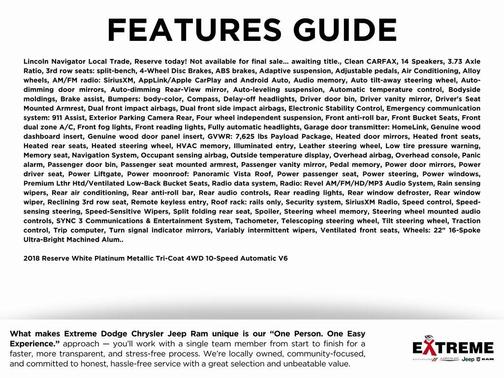 2018 Lincoln Navigator Reserve