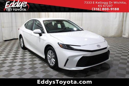 White 2025 Toyota Camry LE