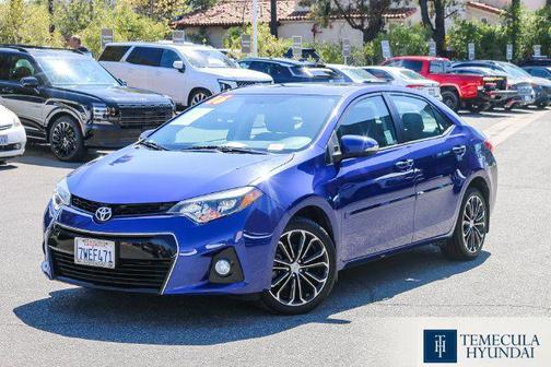 Blue Crush Metallic 2016 Toyota Corolla S Premium