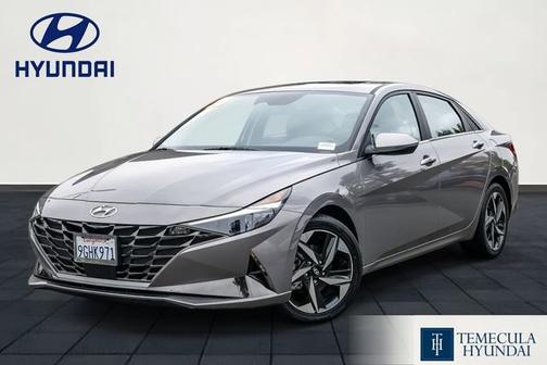 Gray 2023 Hyundai ELANTRA Limited