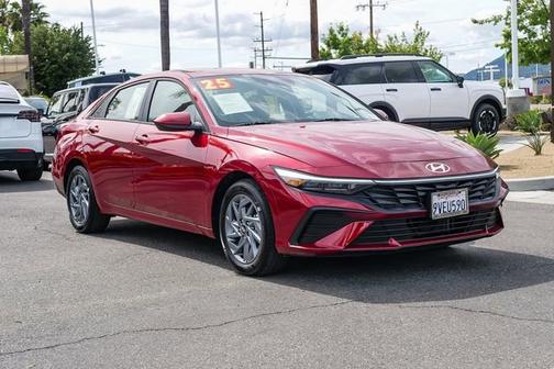 Red 2025 Hyundai ELANTRA HEV Blue