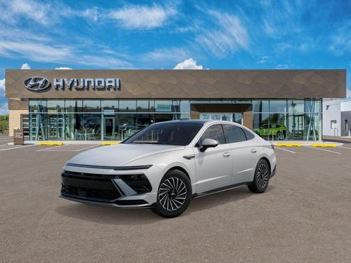 Serenity White 2026 Hyundai SONATA Hybrid Limited
