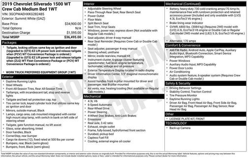 2019 Chevrolet Silverado 1500 WT