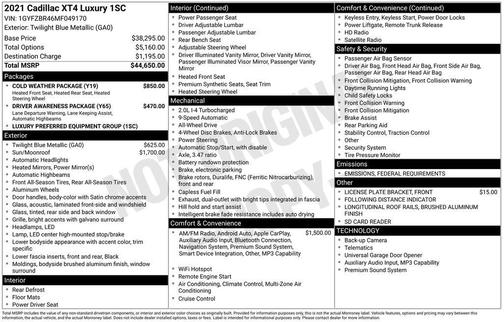 2021 Cadillac XT4 Luxury