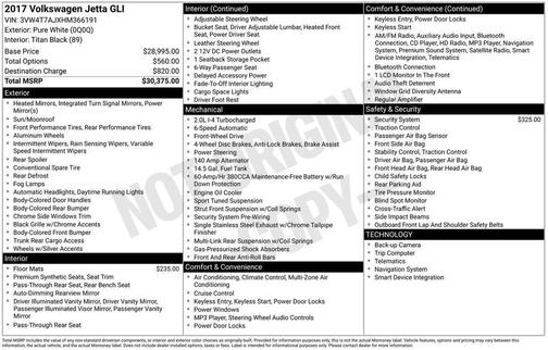 2017 Volkswagen Jetta GLI