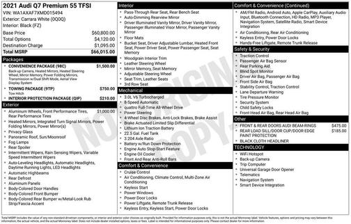 2021 Audi Q7 55 Premium