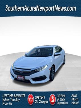 White 2017 Honda Civic EX