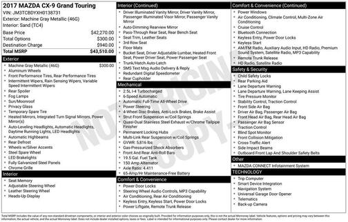 2017 Mazda CX-9 Grand Touring