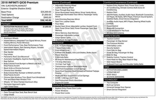 2018 INFINITI QX30 Premium
