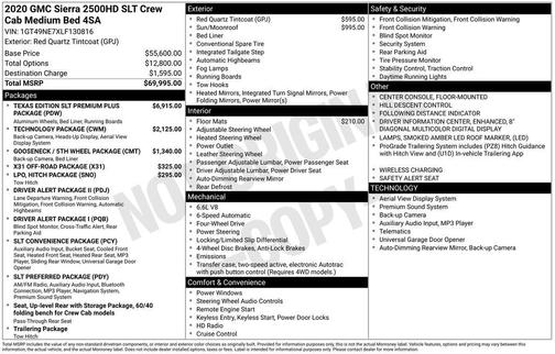 2020 GMC Sierra 2500 SLT