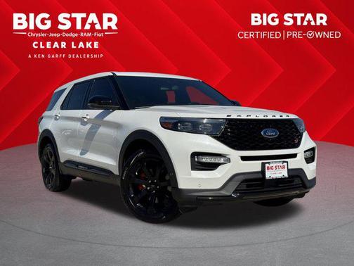 White Metallic 2022 Ford Explorer ST