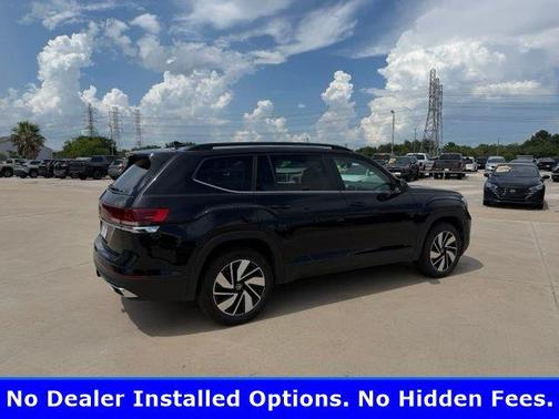 Black 2025 Volkswagen Atlas 2.0T SE w/Technology