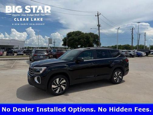 Black 2025 Volkswagen Atlas 2.0T SE w/Technology