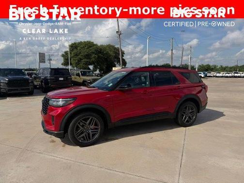 Red Metallic 2025 Ford Explorer ST-Line