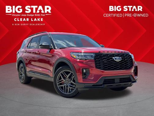 Red Metallic 2025 Ford Explorer ST-Line