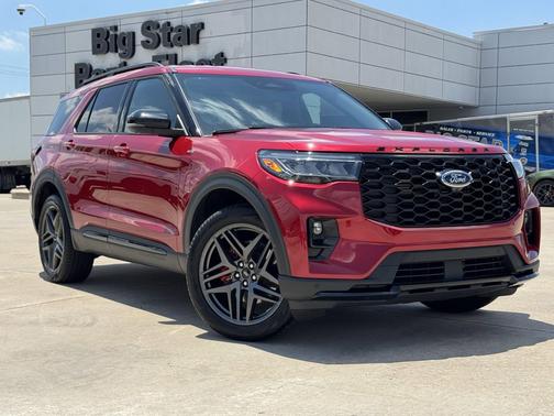 Red Metallic 2025 Ford Explorer ST-Line