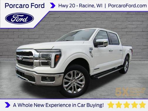 Star White 2025 Ford F-150 Lariat