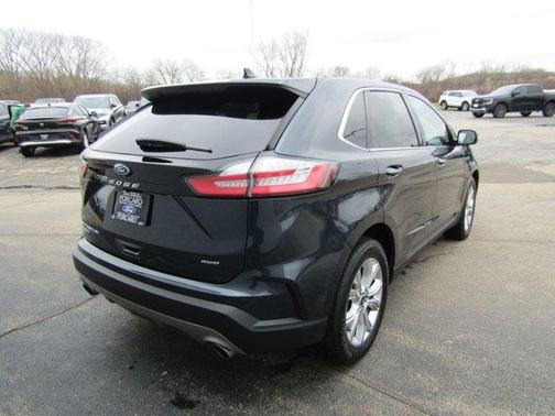 Stone Blue Metallic 2023 Ford Edge Titanium