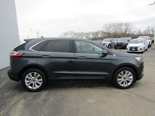 Stone Blue Metallic 2023 Ford Edge Titanium