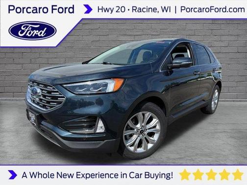 Stone Blue Metallic 2023 Ford Edge Titanium