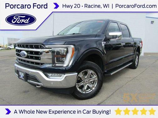 Antimatter Blue Metallic 2022 Ford F-150 Lariat