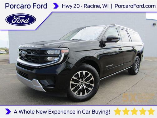 Agate Black Metallic 2025 Ford Expedition Max Platinum