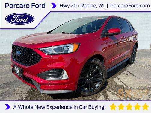 Rapid Red Metallic Tinted Clearcoat 2024 Ford Edge ST Line