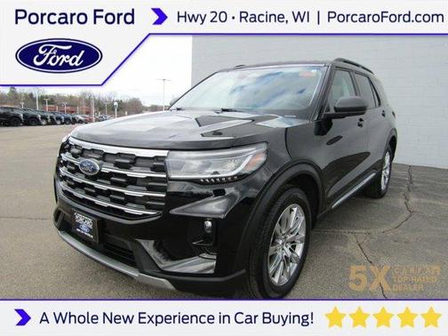 Agate Black Metallic 2025 Ford Explorer Active
